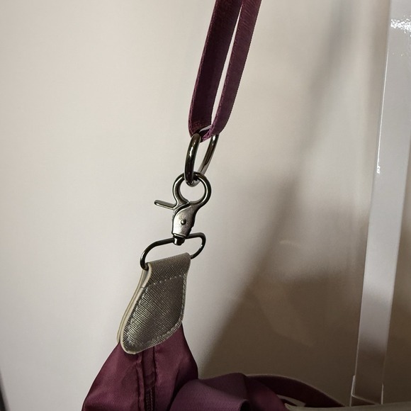 Balizuoan Purse Mommy Bag Plum  Nylon Pockets Adjustable Strap New In‎ Bag - Picture 9 of 16